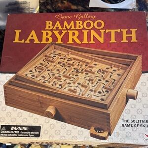 Gallery Bamboo Labyrinth Puzzle - Natural Wood